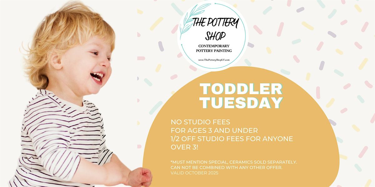 Toddler Tuesdays at The Pottery Shop