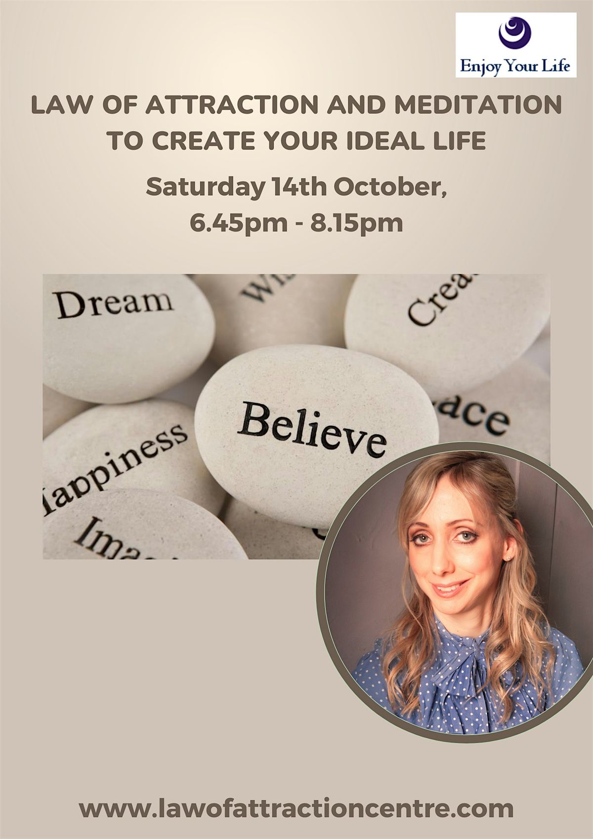 SPECIAL IN-PERSON: LAW OF ATTRACTION & MEDITATION TO CREATE YOUR IDEAL LIFE