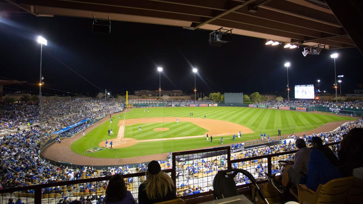 Spring Training - Cincinnati Reds at Los Angeles Dodgers at Camelback Ranch - Glendale