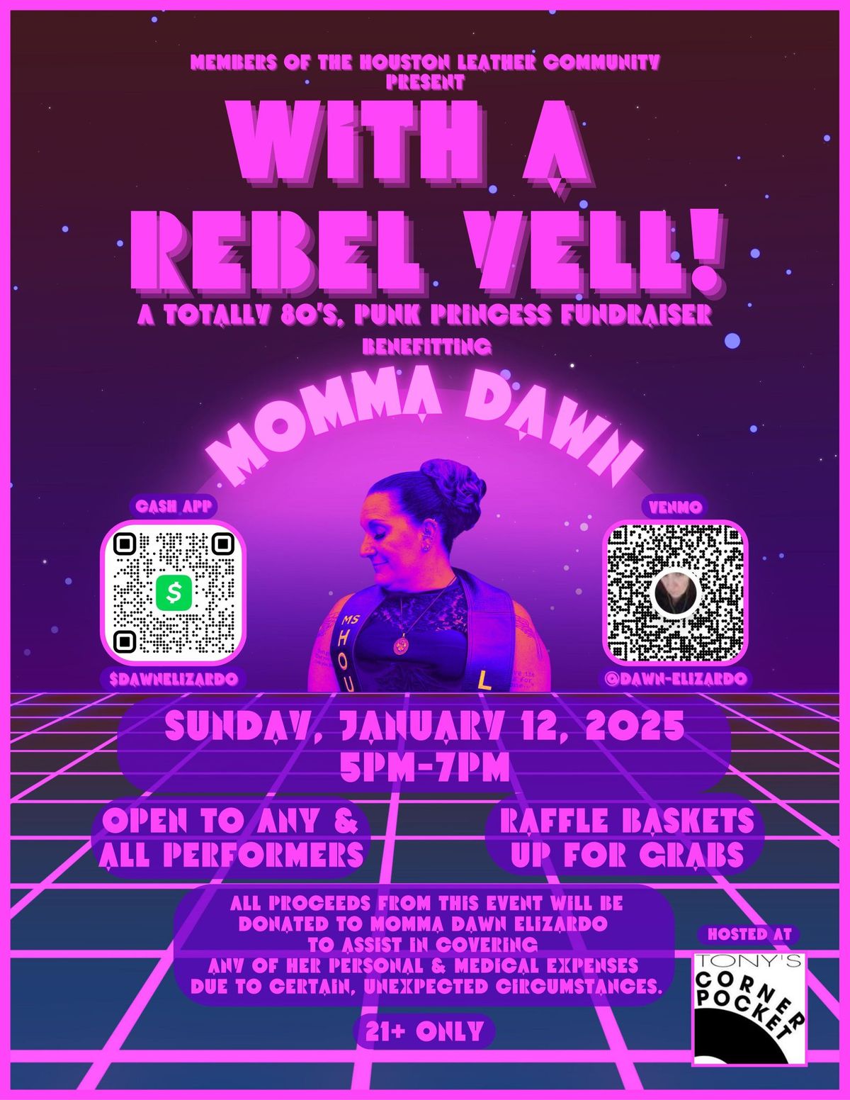 With a Rebel Yell!: A Totally 80's, Punk Princess Fundraiser Benefitting Momma Dawn