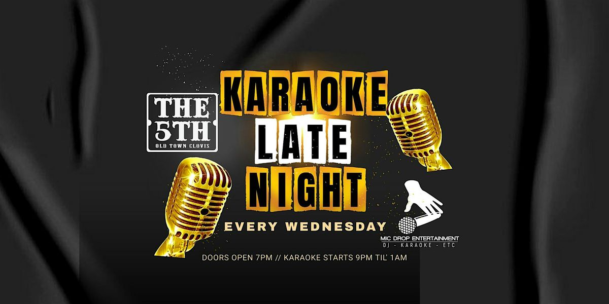 Wednesday Karaoke @ The 5th