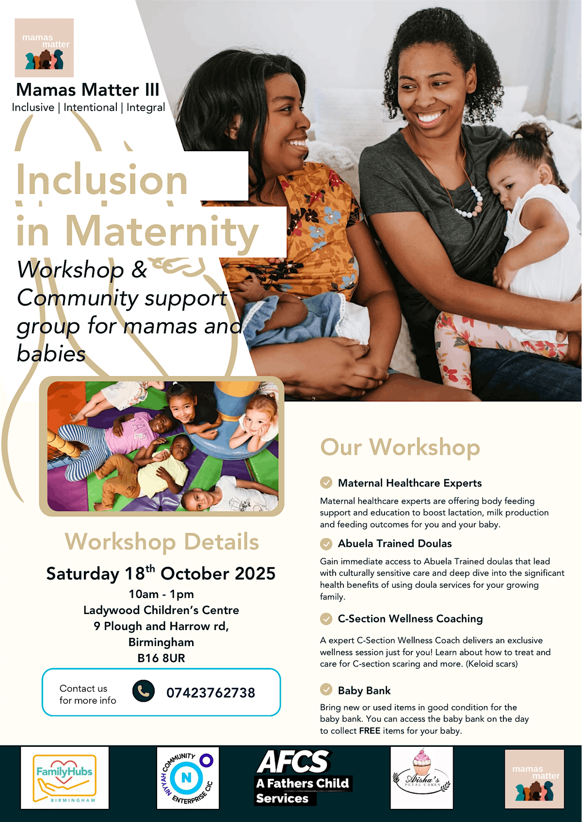 Inclusion in Maternity - Workshop & Community support group for Mamas