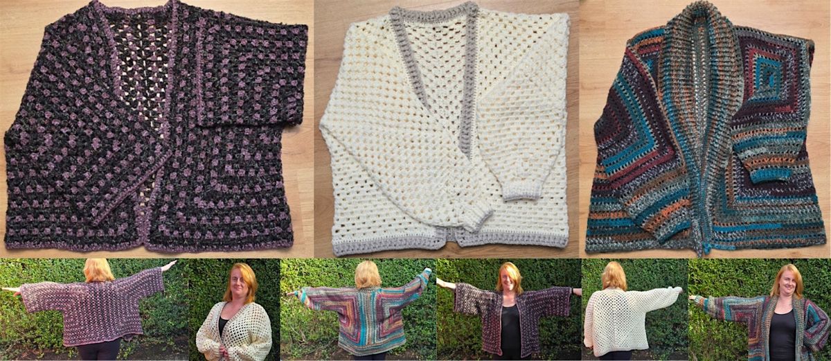 Teen Hexi-Granny Square Cardigan Workshop