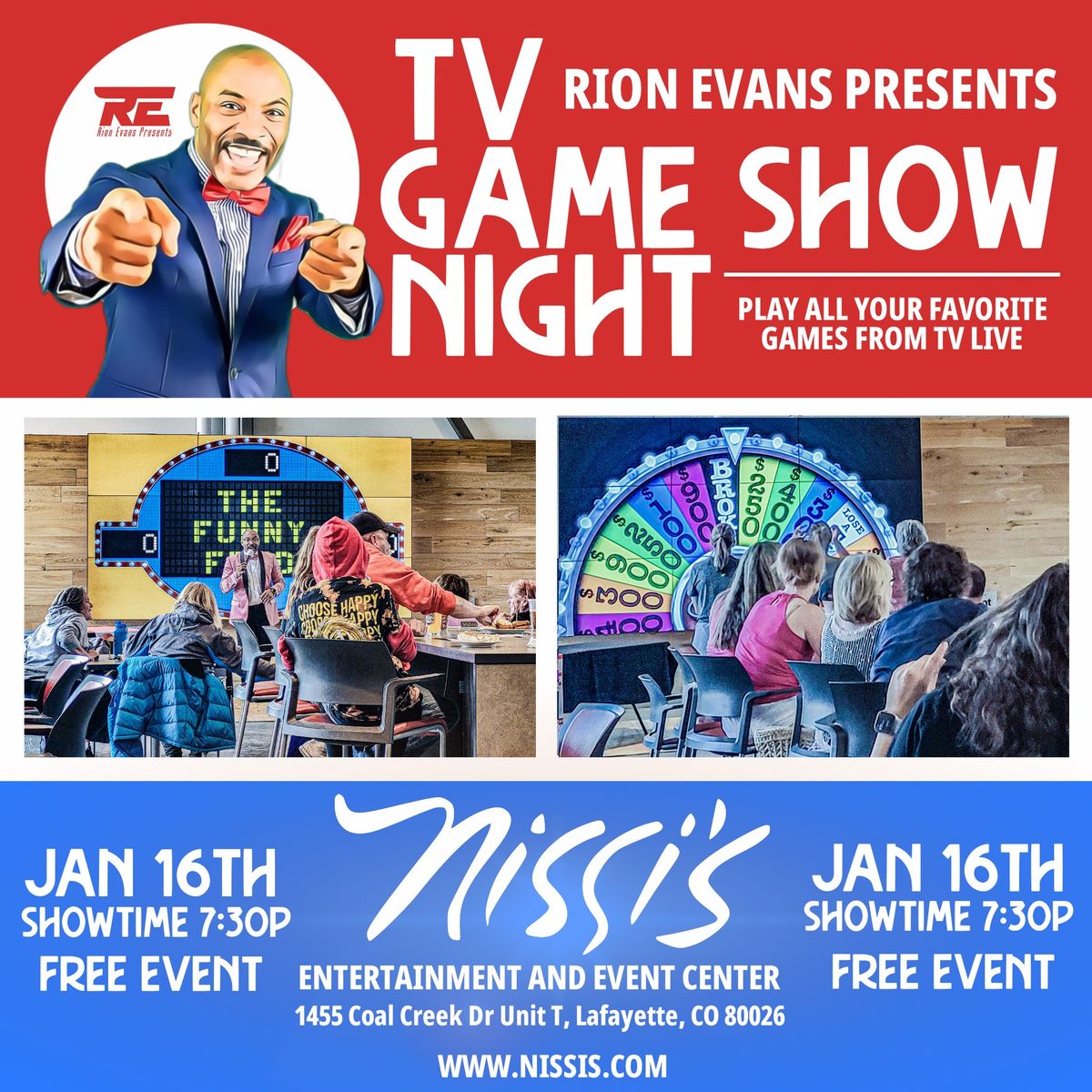 Rion Evans presents TV Game Show Night