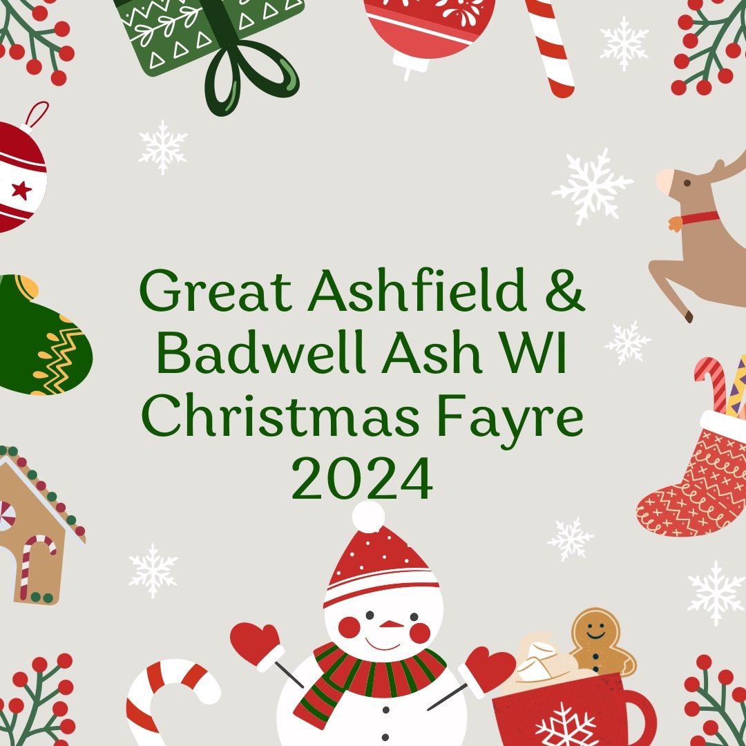 Great Ashfield & Badwell Ash WI Christmas Fayre 2024