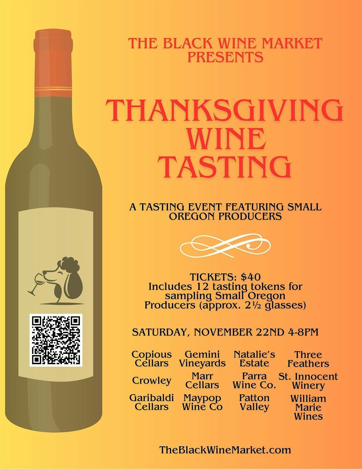 Thanksgiving Wine Tasting Event