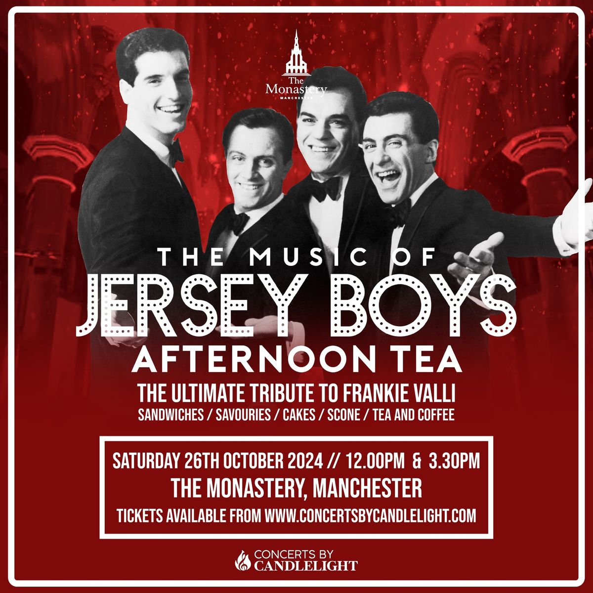 Jersey Boys Afternoon Tea At The Monastery, Manchester