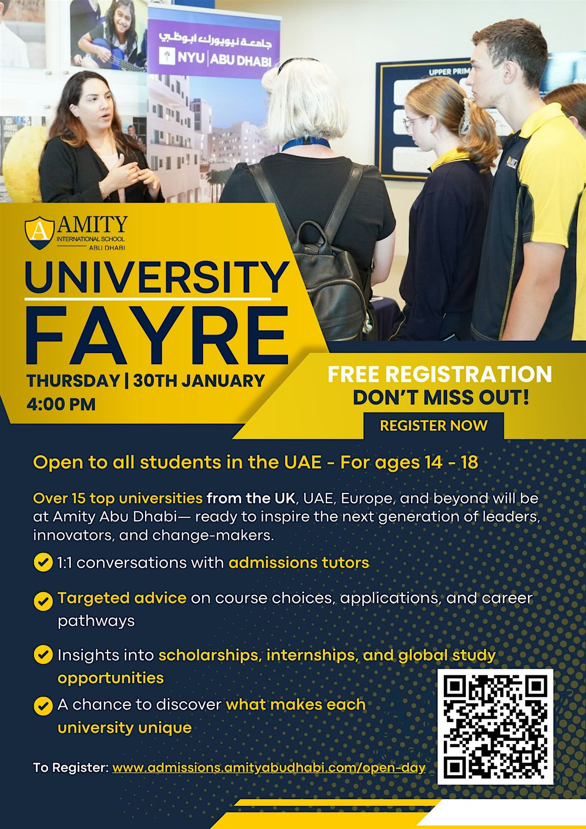 University Fayre | Open to all students in the UAE | Free Registration