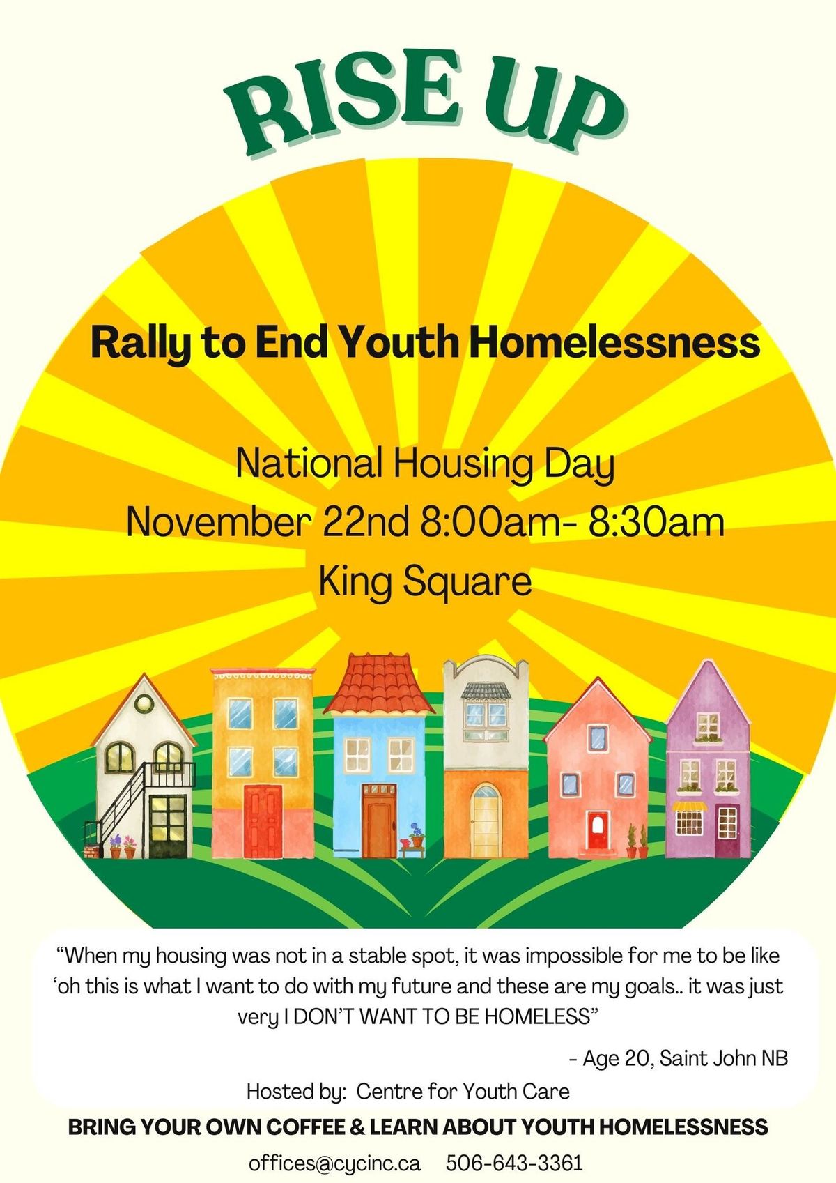 Rise Up to End Youth Homelessness: Community Rally & Call to Action!