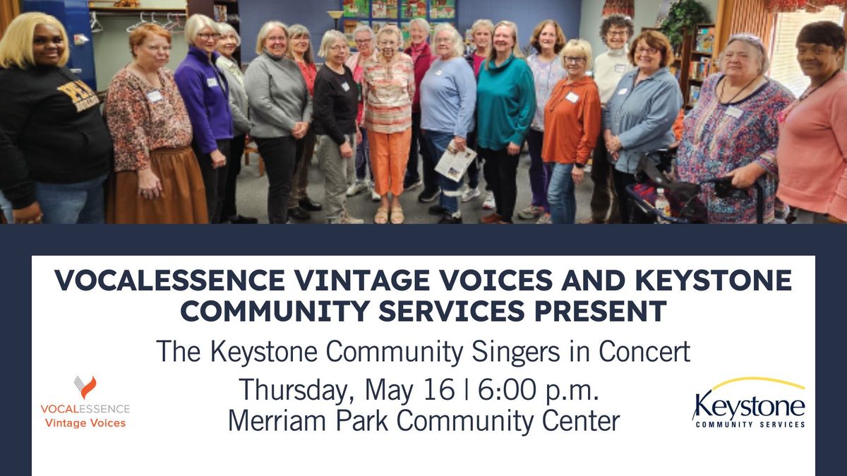 VocalEssence and Keystone Community Services Present: The Keystone Community Singers in Concert 