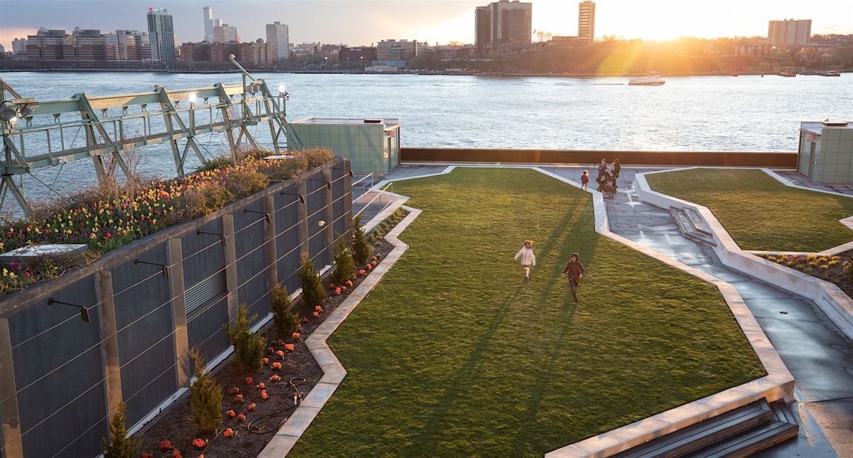Rooftop Meditation in NYCs green rooftop park, 25 11th Ave, New York ...