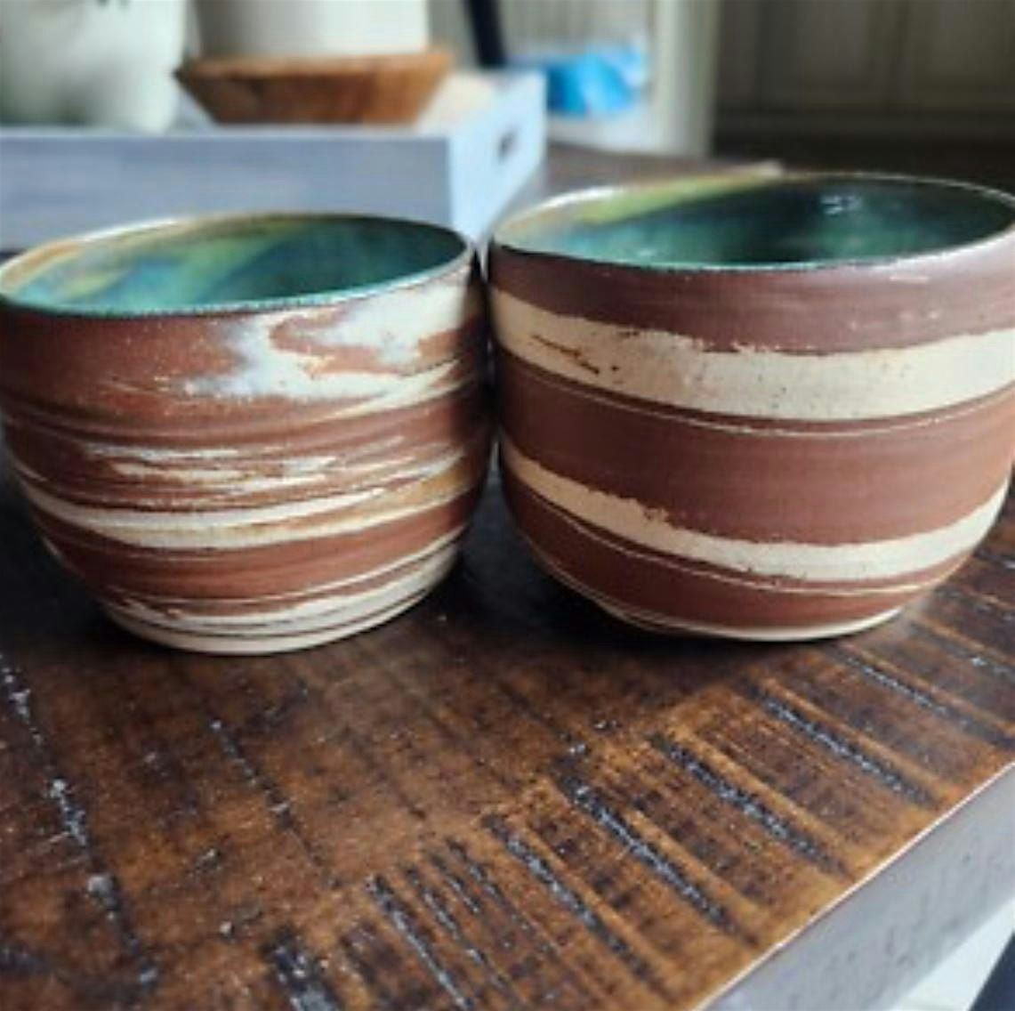 Wheelthrowing Sampler 2 - Agateware Pottery