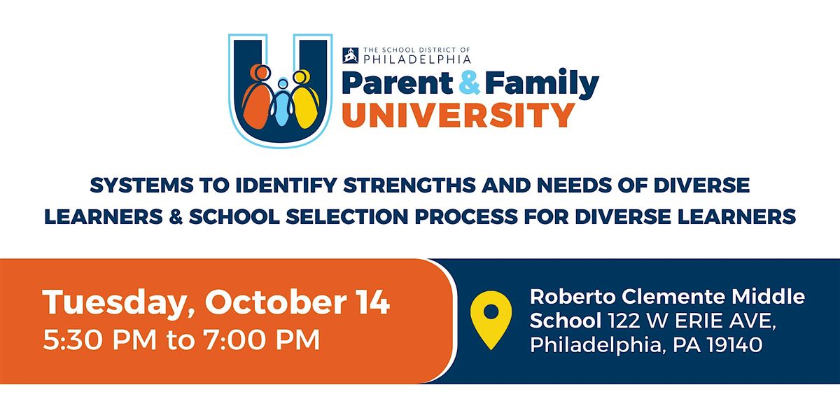 Diverse Learners - Systems to Identify Strengths & Needs + School Selection