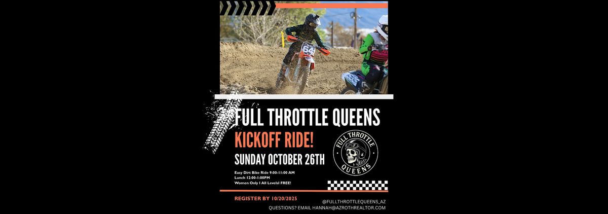 Kick-Off Ride  \u2013 Dirt & Dine