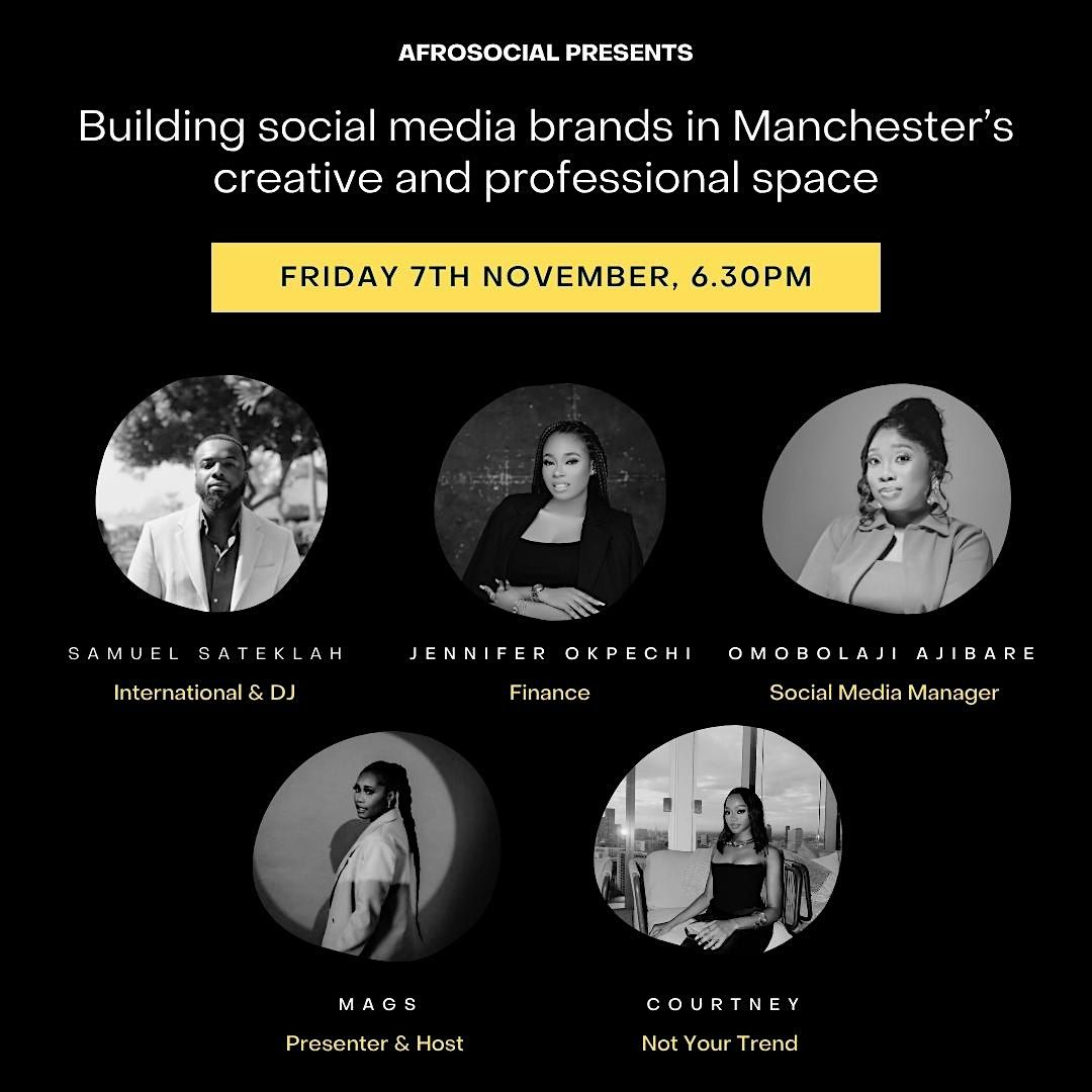 AFROSOCIAL Manchester I  Black Professionals Networking Evening