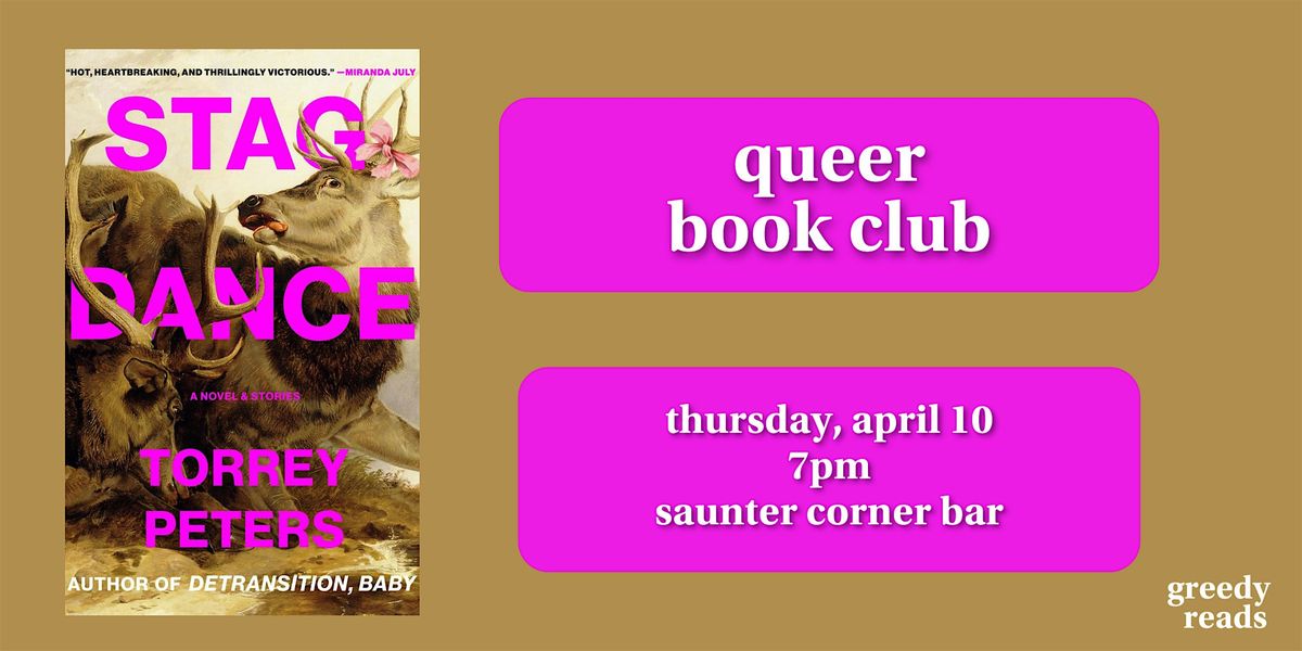 Queer Book Club: "Stag Dance"