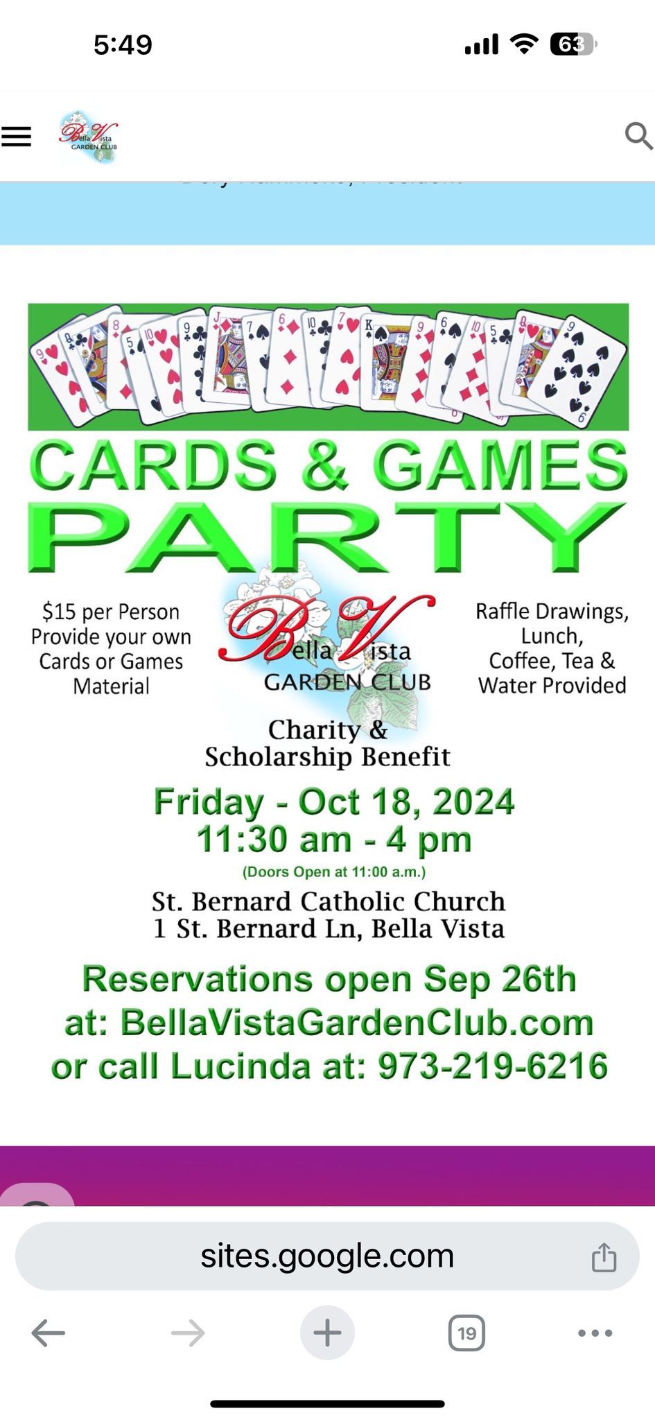 Cards & Game Party 