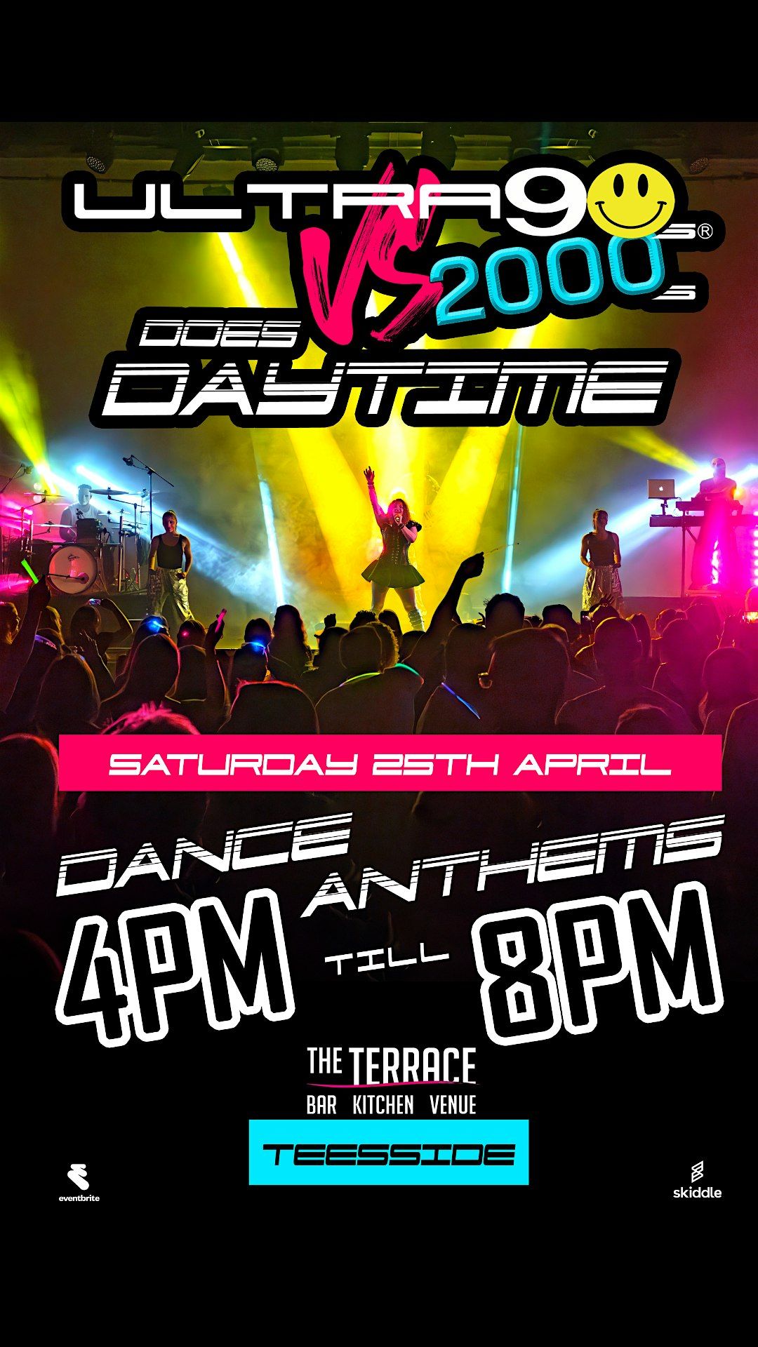 DAYTIME Dance Anthems - Ultra 90s Vs 2000s - The Terrace, Teesside Uni SU