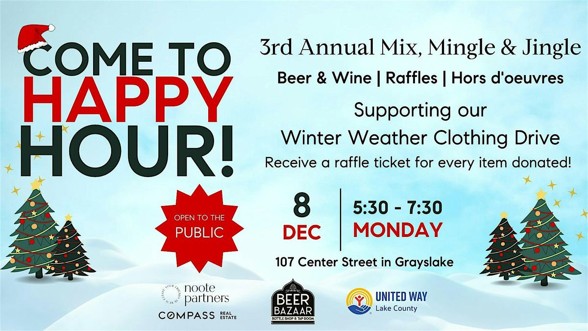 3rd Annual Mix, Mingle, and Jingle in Grayslake!