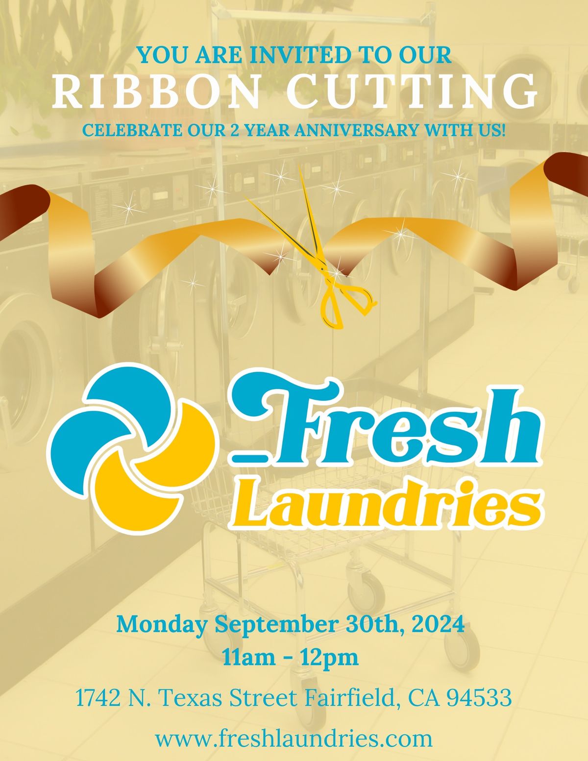 Fresh Laundries 2-Year Anniversary Ribbon Cutting Ceremony