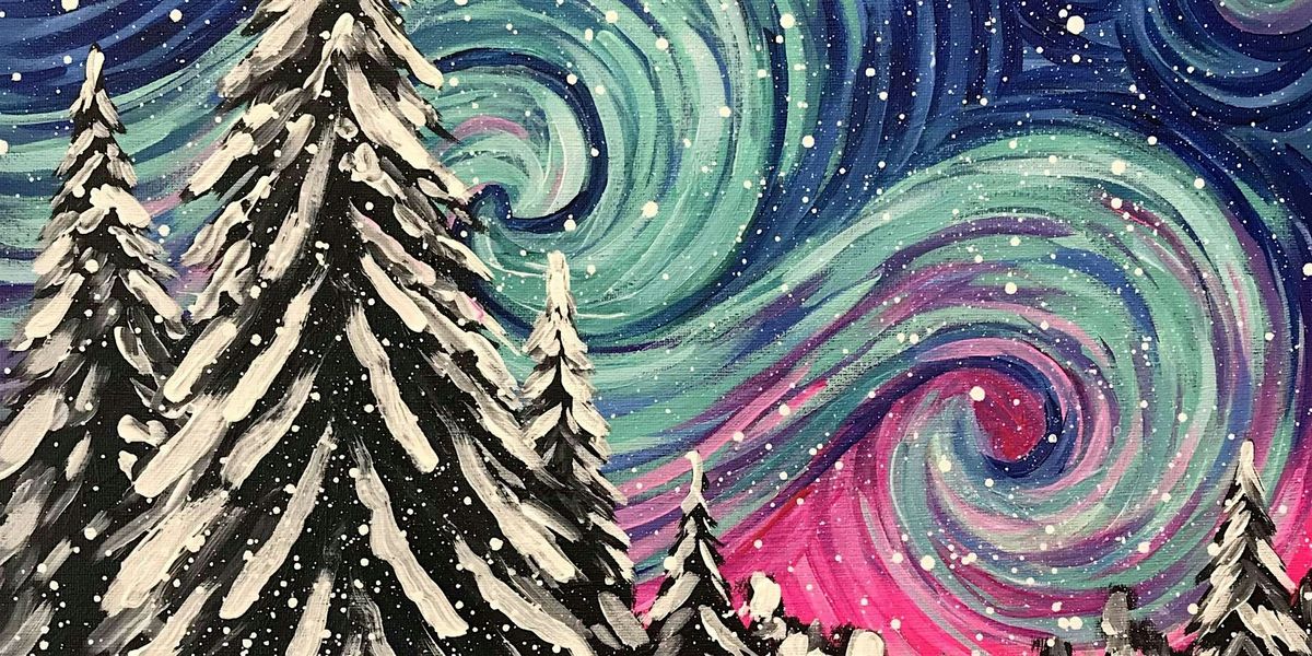 Starry Night in Winter - Paint and Sip by Classpop!\u2122