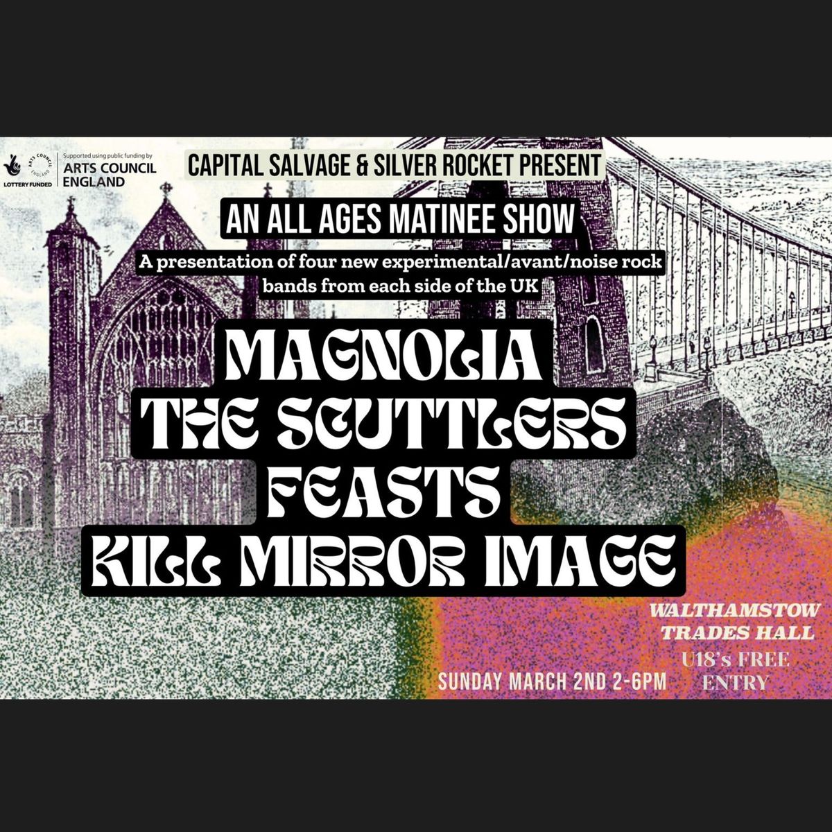 East Meets West with Magnolia, The Scuttlers, Feasts, K*ll Mirror Image