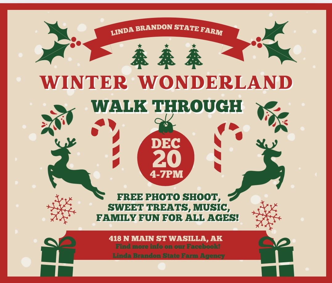 Free Winter Wonderland Walk Through & SANTA w\/ Linda Brandon State Farm