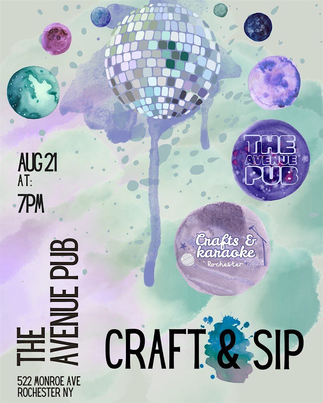 Craft & Sip Party at The Avenue Pub
