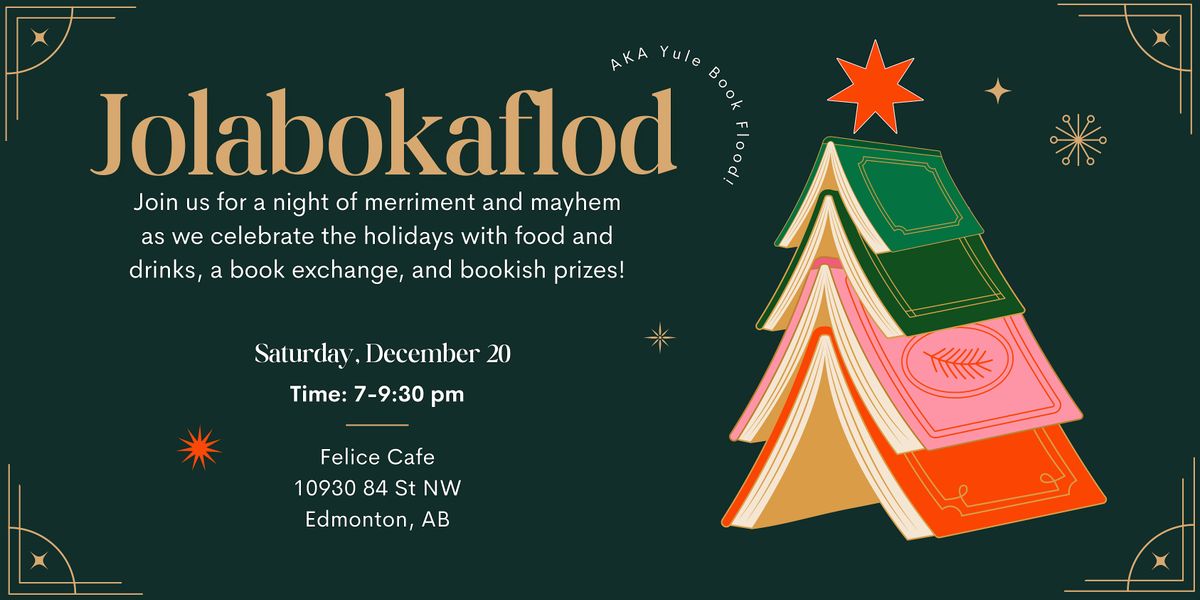 Jolabokaflod  | Yule Book Flood at Felice Cafe!