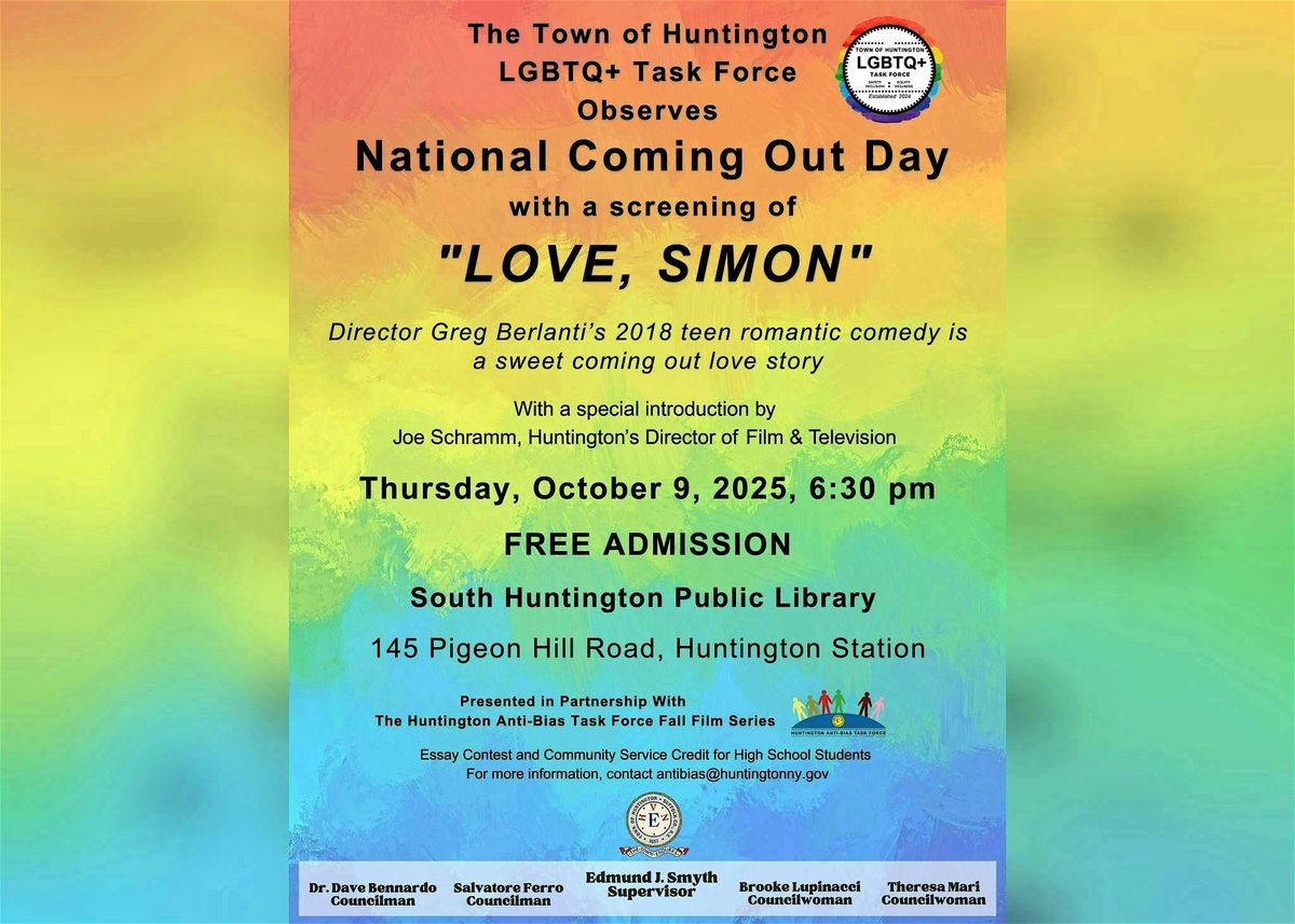 LGBTQ+ Film Screening for National Coming Out Day
