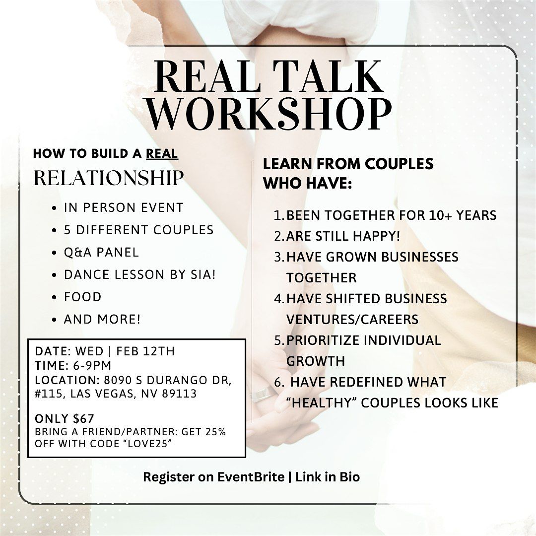 Real Talk Workshop - Relationships