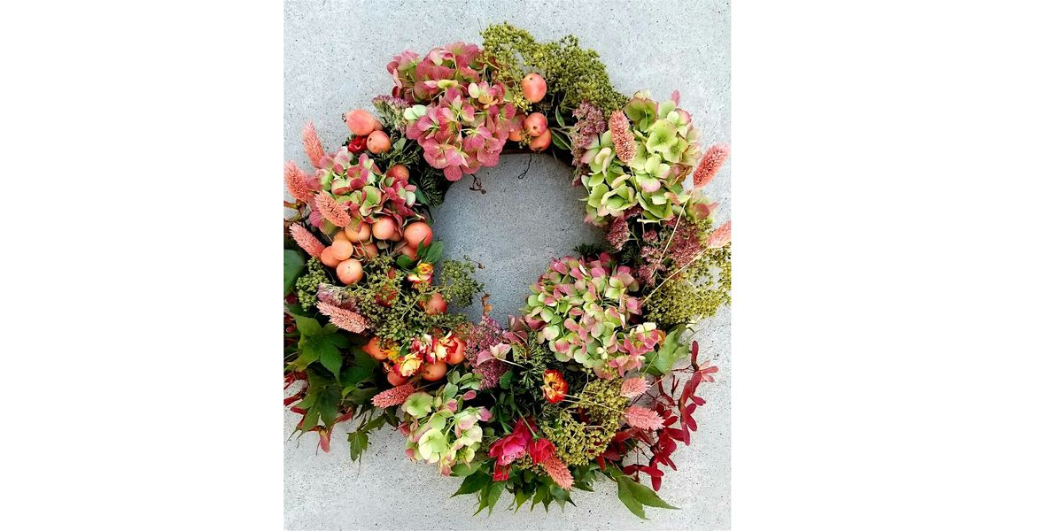 Rocky Pond Winery, Woodinville - Fall Hydrangea Wreath