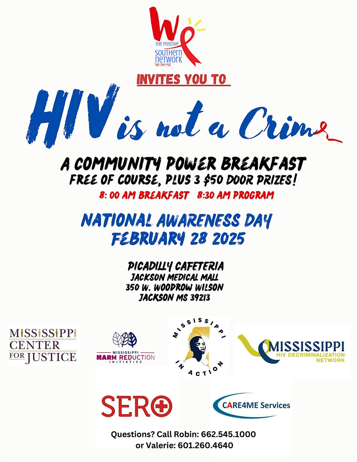 HIV is Not a Crime Community Power Breakfast