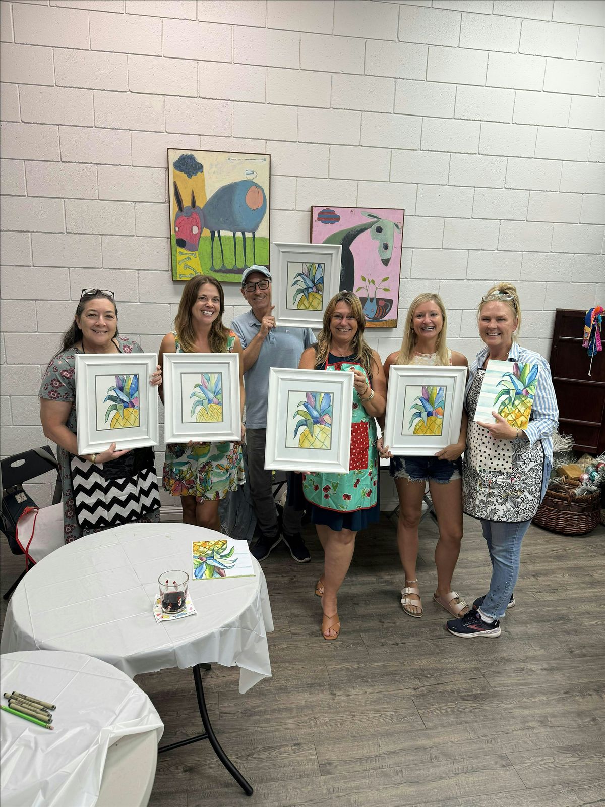 Paradise Pineapple Painting with JennyBHawaii