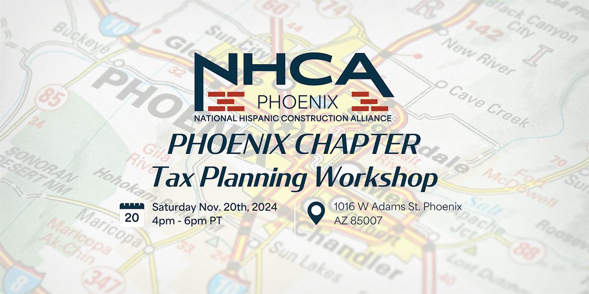 NHCA Phoenix - Tax Planning Workshop