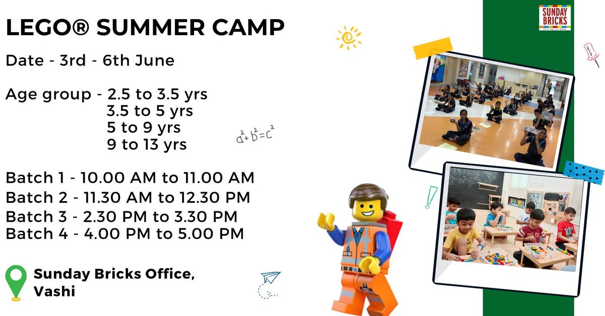 LEGO Summer Camp- Vashi