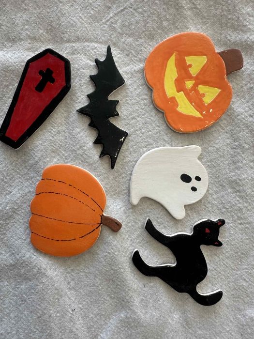 Halloween Ceramic Magnet Painting 10\/4 at 6pm