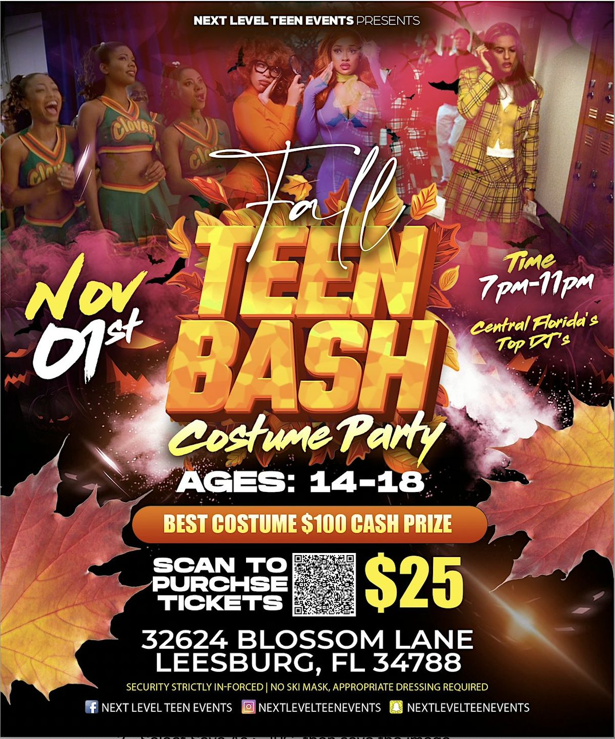 Fall Teen Bash (COSTUME EDITION)