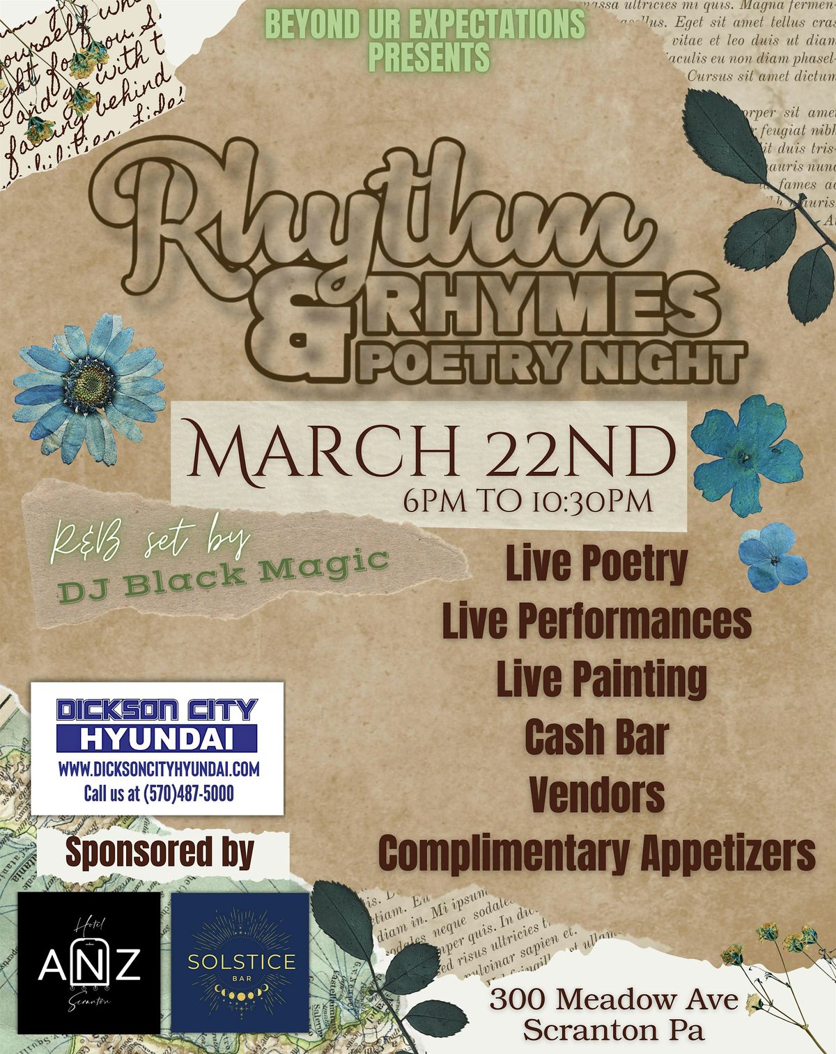 Rhythm & Rhymes Poetry Night