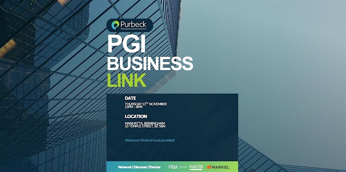 Purbeck Insurance - PGI Business Link - Networking Event