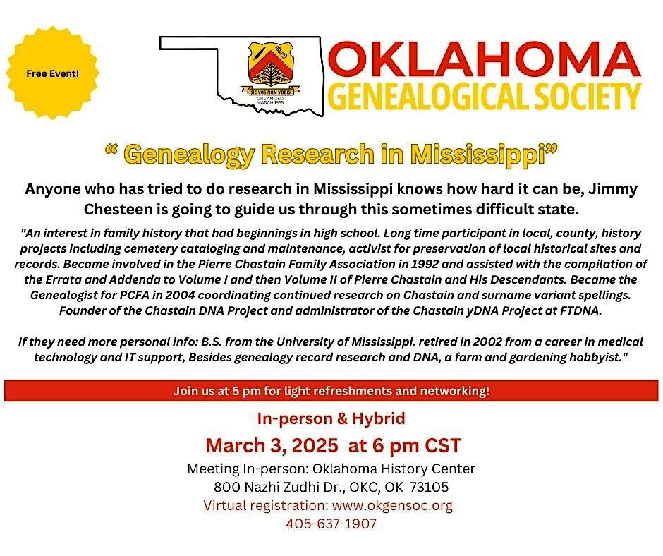 Genealogy Research in Mississippi