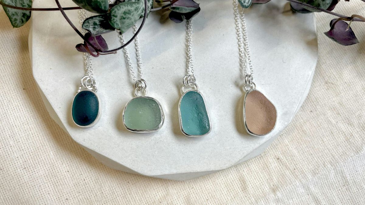 Make a Sea Glass\/Gemstone Pendant - Beginners Silversmithing Class.