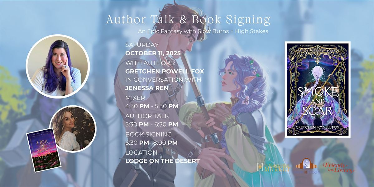 Author Event: Gretchen Powell Fox | Smoke and Scar | Feat. Jenessa Ren