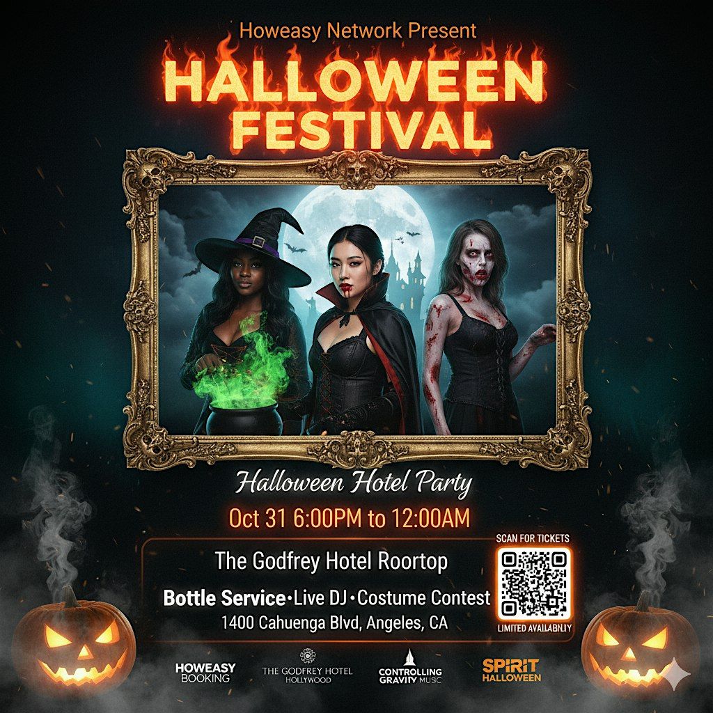 Halloween festival at The GODFREY Hotel rooftop