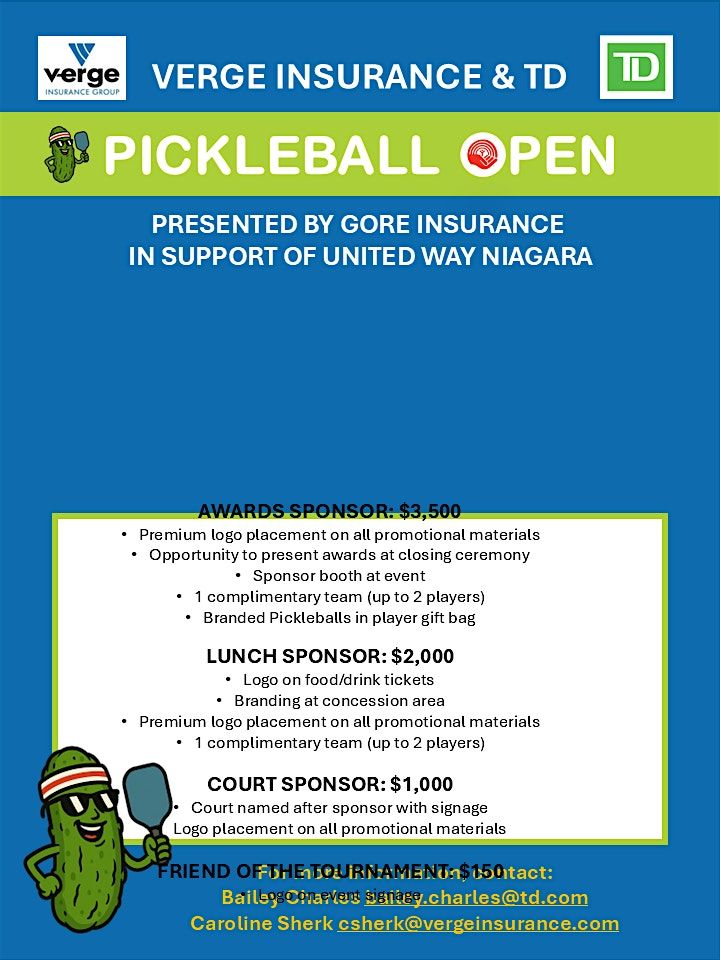 Verge Insurance & TD Commercial Pickleball Open