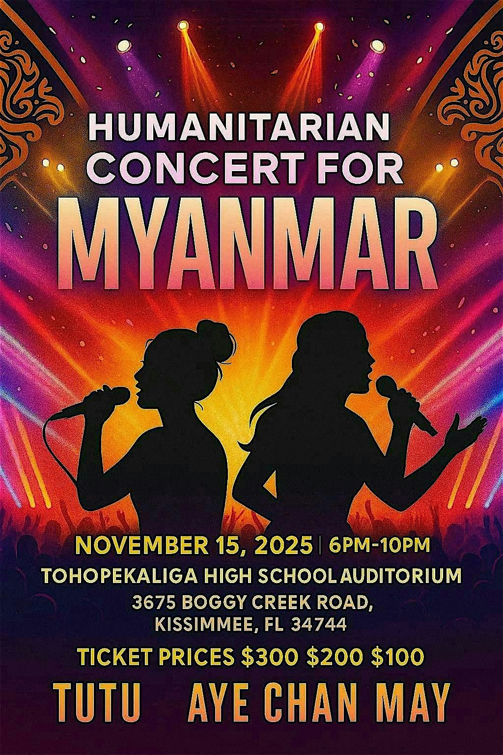 Humanitarian Concert for Myanmar