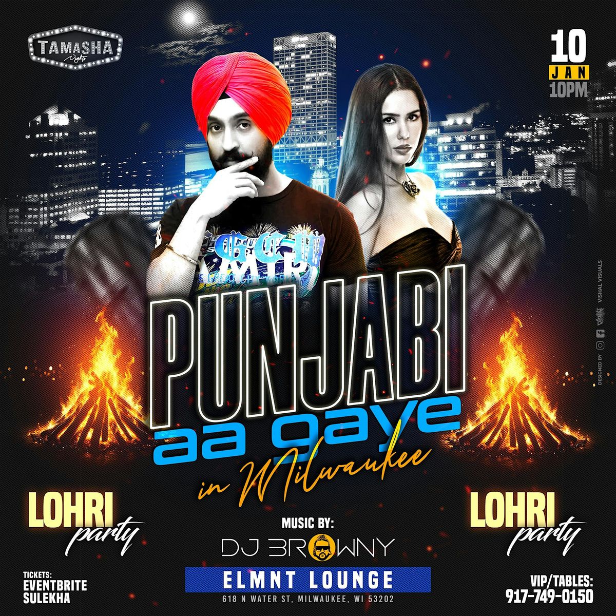 MILWAUKEE BOLLYWOOD LOHRI PARTY FT. DJ BROWNY @ELMNT LOUNGE