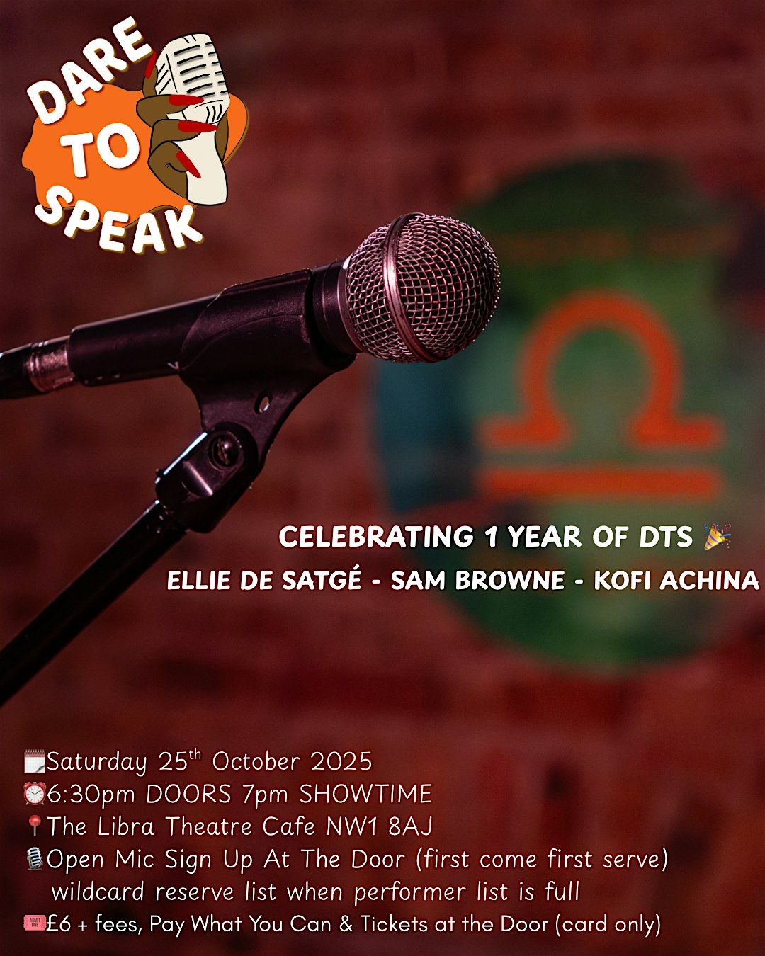 Dare to Speak 8: Spoken Word & Poetry Night