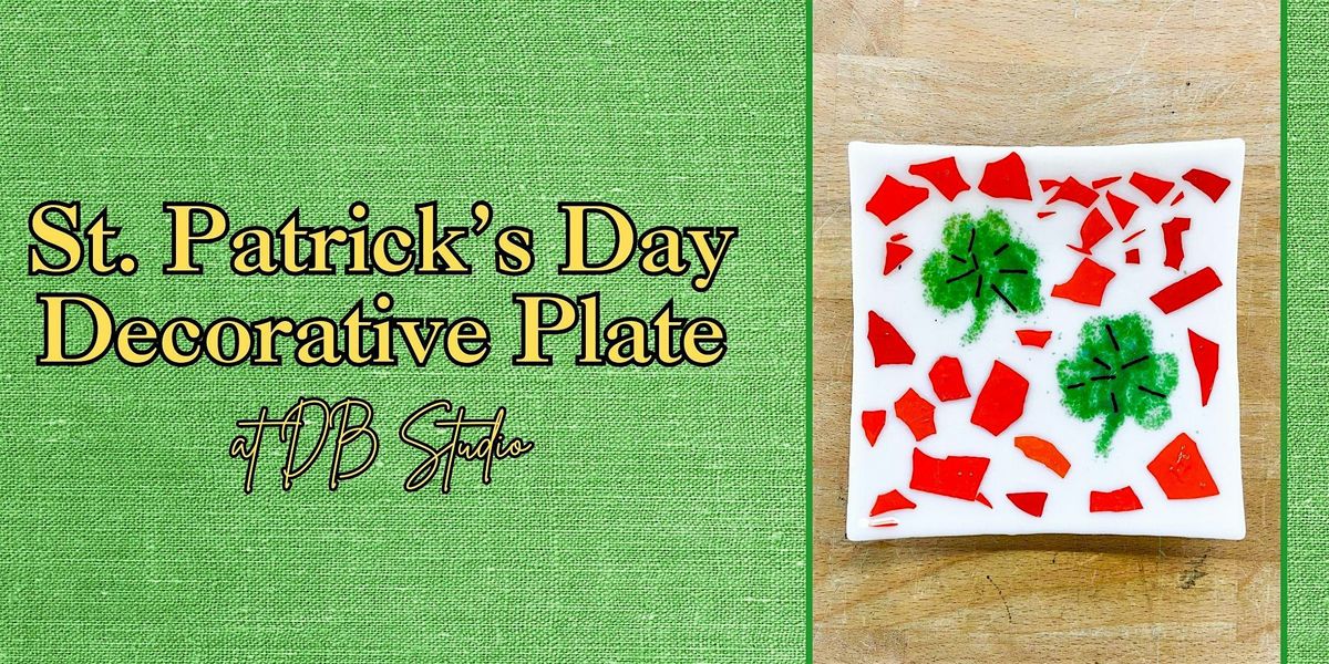 St. Patrick's Day Decorative Plate | db Studio Fused Glass