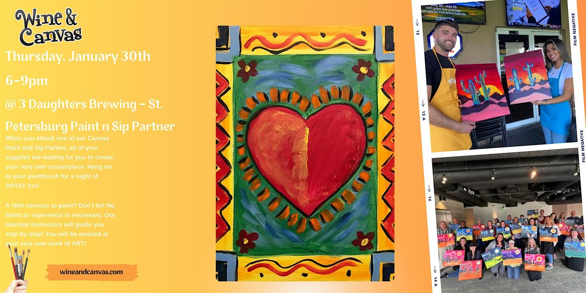 St. Pete Paint Night \u2013 Peter Max Heart